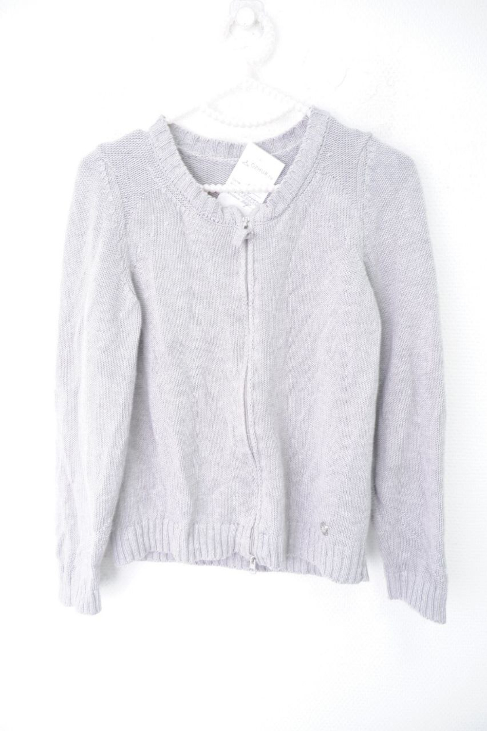 Джемпер на молнии светлый на 12-14 лет