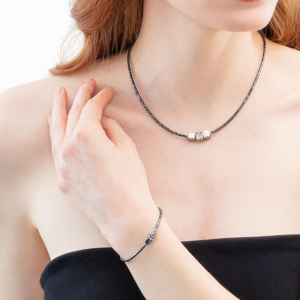 Браслет Coeur de Lion Anthracite-Silver 2040/30-1224