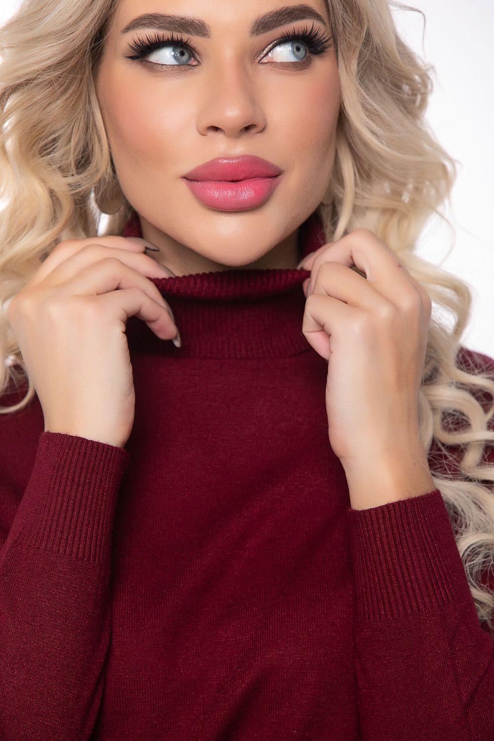 Водолазка Зимняя история (бордовая) Б14522-20М LT Collection