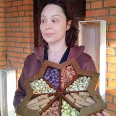 Подарочный набор «Звезда» большой в дереве / 990 гр