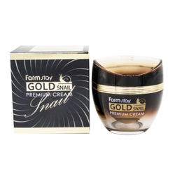 FarmStay Gold Snail Premium Cream антивозрастной крем с золотом и муцином улитки