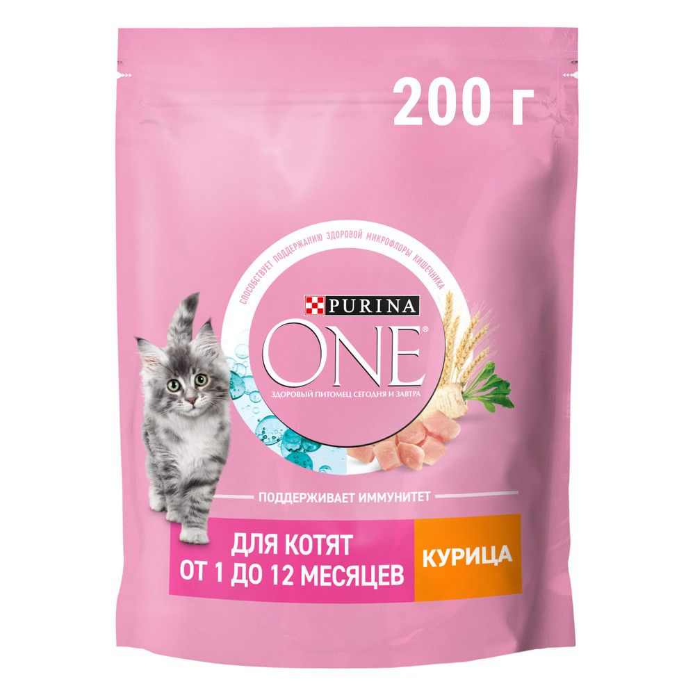 Сухой корм для котят Purina ONE Курица 200 гр