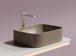 Умывальник чаша накладная прямоугольная (цвет Капучино Матовый) Element 505x380x150мм