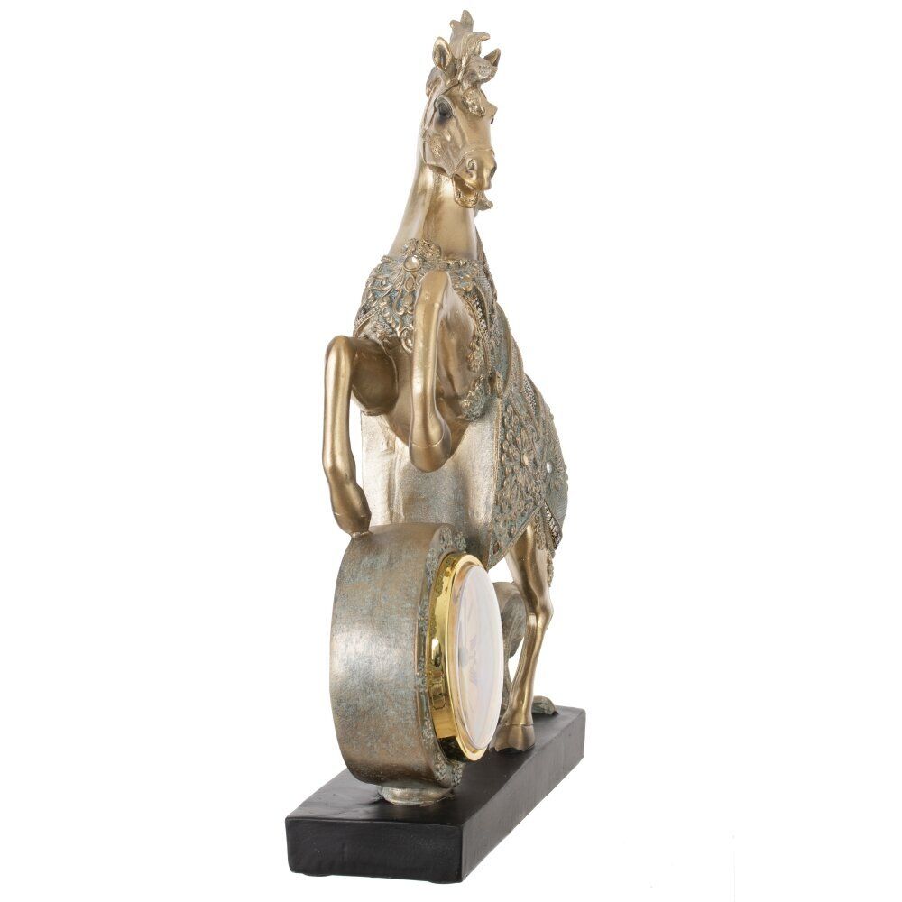 GAEM Фигурка декоративная "Лошадь" с часами (AAx1,н.п.), L23 W7 H33 см