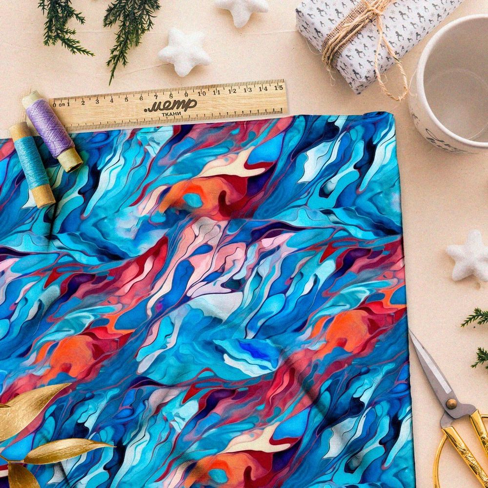 Ткань премиум дюспо экзотический атлас