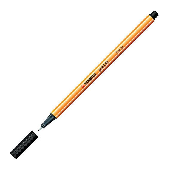 Qələm \ Ручка капиллярная STABILO point 88 black 88/46