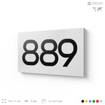 Номер на дверь 889, табличка на дверь для офиса, квартиры, кабинета, аудитории, склада, белая 120х70 мм, Айдентика Технолоджи
