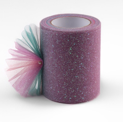 Фатин с глиттером "Радуга" 7,5 см