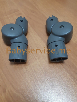 Шарнир ручки овал 30*40 овал 42*22 правое Серый