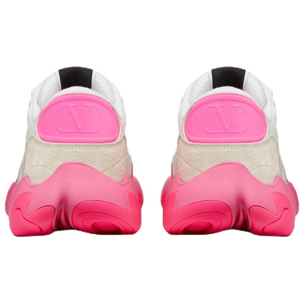 Valentino Bubbleback Sneaker "White Fuchsia"