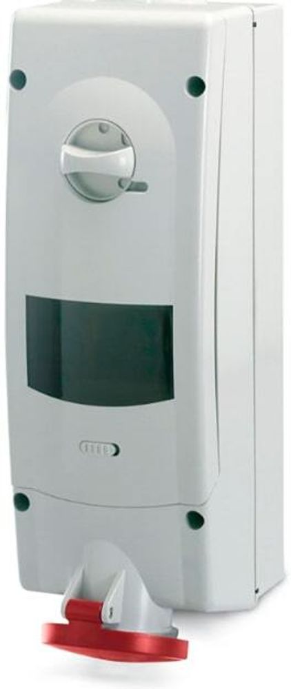 Розетка настенная с механической блокировкой и DIN-рейкой на 6 модулей артикул DIS5671686 IP44 16A 3P+E 230В