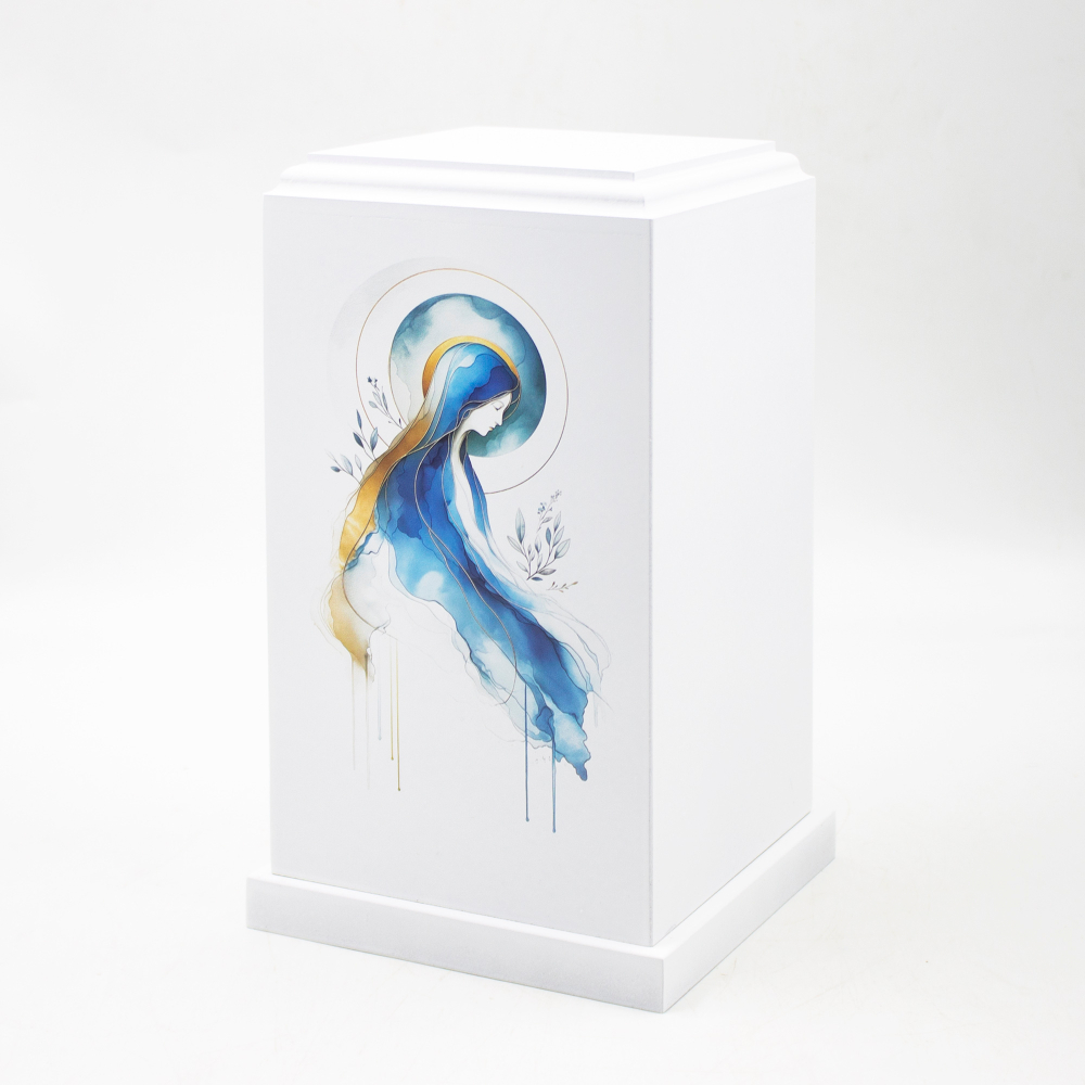 Урна для праха "Колонна Реквием" с печатью Мадонна