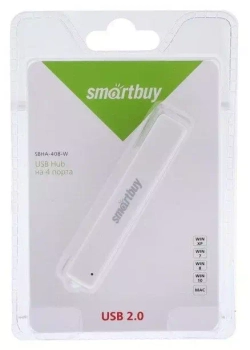 USB-Концентратор 4-USB-порта Smartbuy SBHA-408-W  белый