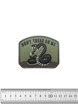 Шеврон Don't Tread on Me PVC. Олива