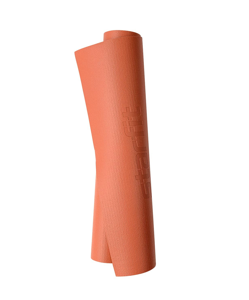 Коврик для йоги и фитнеса высокой плотности FM-103 PVC HD, 183x61x0,4 см, индийский каштан