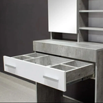 Стол туалетный Инстайл СТ-01 бетон/белый