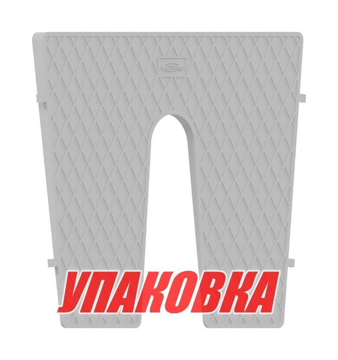 Накладка клин на транец 450x360 мм, серая (упаковка из 4 шт.)