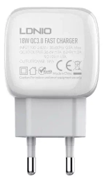 СЗУ 18W с кабелем lightning 1USB-A QG A1306Q LDNIO