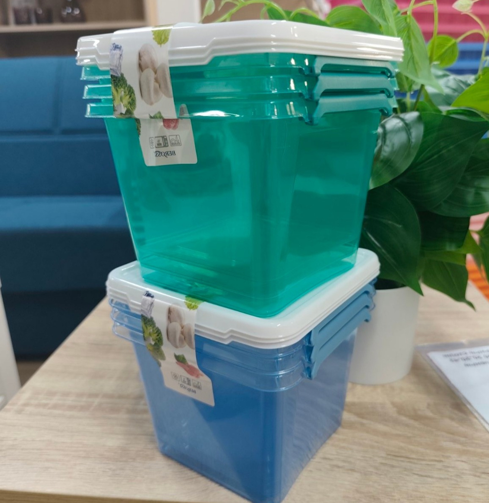 Набор контейнеров Monaco, 1,5 л, мята полупрозрачный