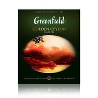 Чай GREENFIELD GOLDEN CEYLON черный 100 шт пакет.x 2 г карт.упак.