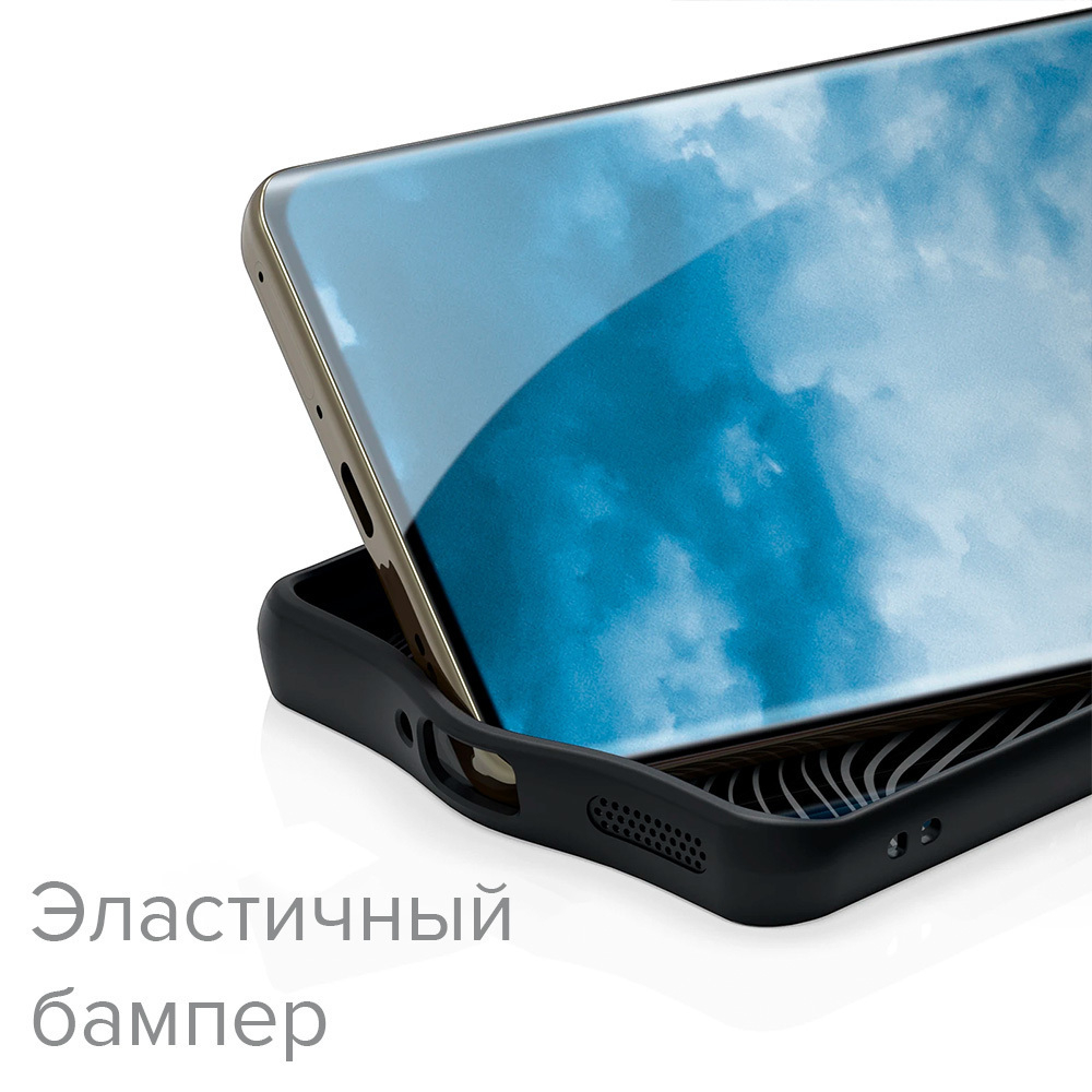 Чехол DUX DUCIS на Realme 12 Pro / Realme 12 Pro Plus акриловый с черным бортом и защитой камеры