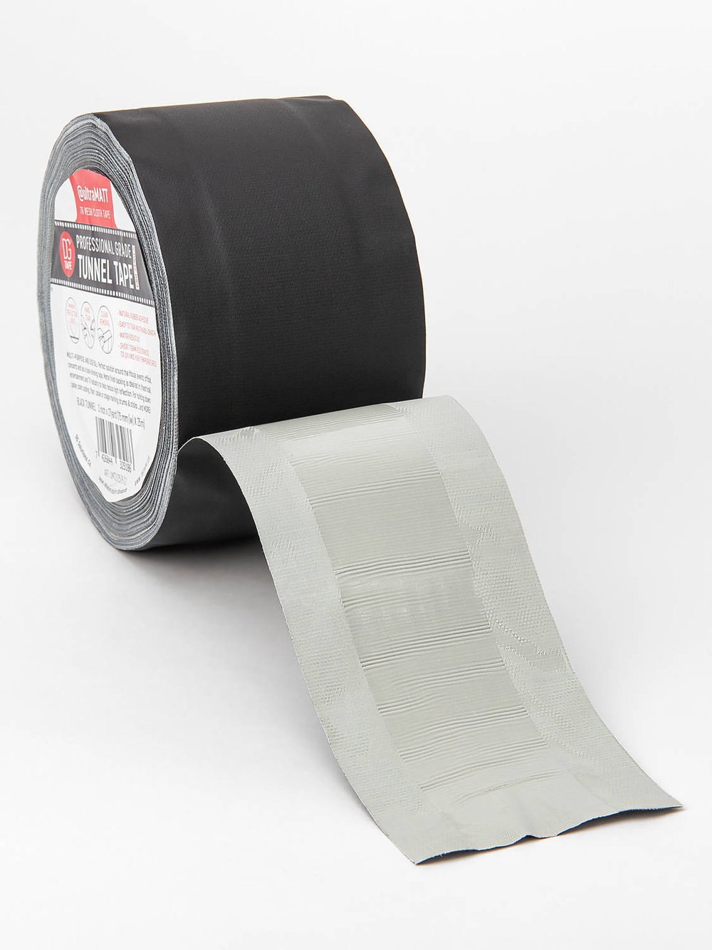 SlipWay Cable Cover tape - Матовая Клейкая лента 72мм/25м - Черный Гаффа тейп Туннельный  Gaffer Tape@ultraMATT TUNNEL