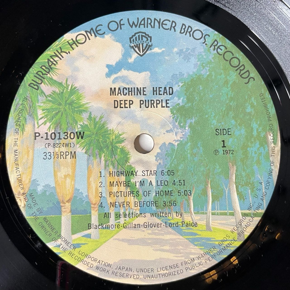 Винтажная виниловая пластинка LP Deep Purple Machine Head (Japan 1976) (No Obi) Pictures Of Home P-10130W