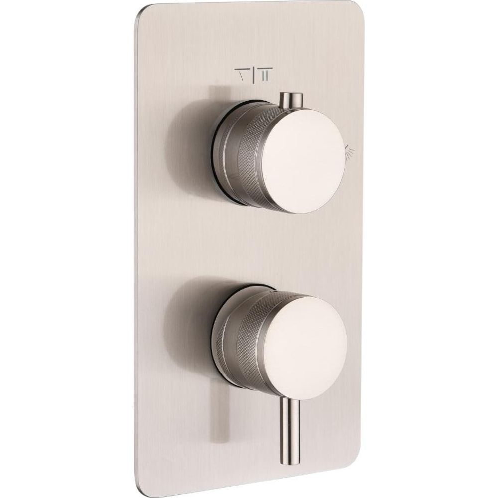 Встраиваемый смеситель для душа и ванны двухпроходной Boheme CELL 135-2-NB NICKEL BRUSH