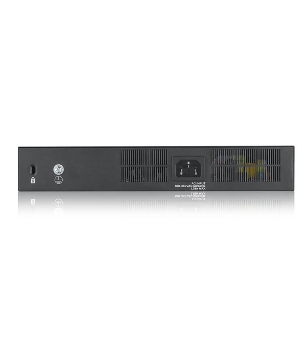 Smart L2 коммутатор PoE+ Zyxel NebulaFlex GS1920-8HPv2, 8xGE PoE+, 2xCombo (SFP/RJ-45), бесшумный (без вентилятора), бюджет PoE 130 Вт