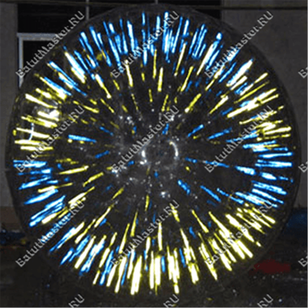 Светящийся зорб "Вселенная" ПВХ, усиленные сиденья, диаметр 3 м