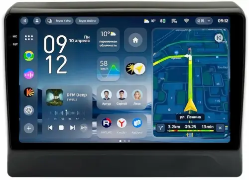 Магнитола для Mitsubishi Delica D5 2019+ - Teyes CC4-PRO монитор 10.36" 2K QLED на Android 13, Быстрейшая, Snapdragon 778G, ИИ, CarPlay, DSP, 4G SIM-слот
