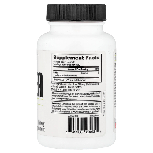 NutraBio, ДГЭА, 25 мг, 120 капсул