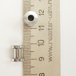 Тоннель диаметр 5 мм для пирсинга ушей (медицинская сталь). 1 пара