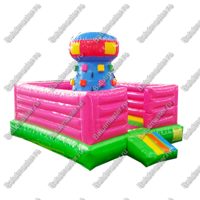 Надувной скалодром "Высокая башня" с высокими бортами 4*4*3 м