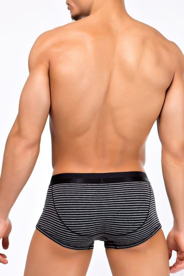 Мужские трусы R-111 Black-Melange Grey