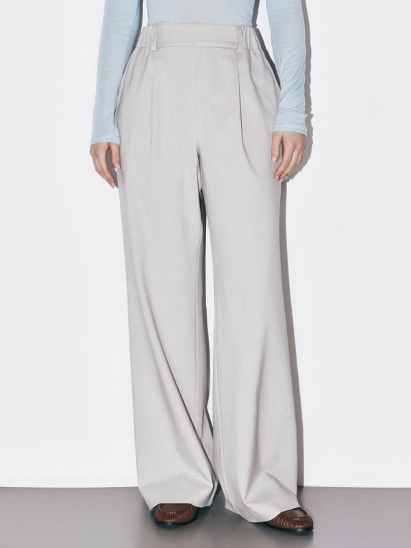 Брюки с поясом на резинке 