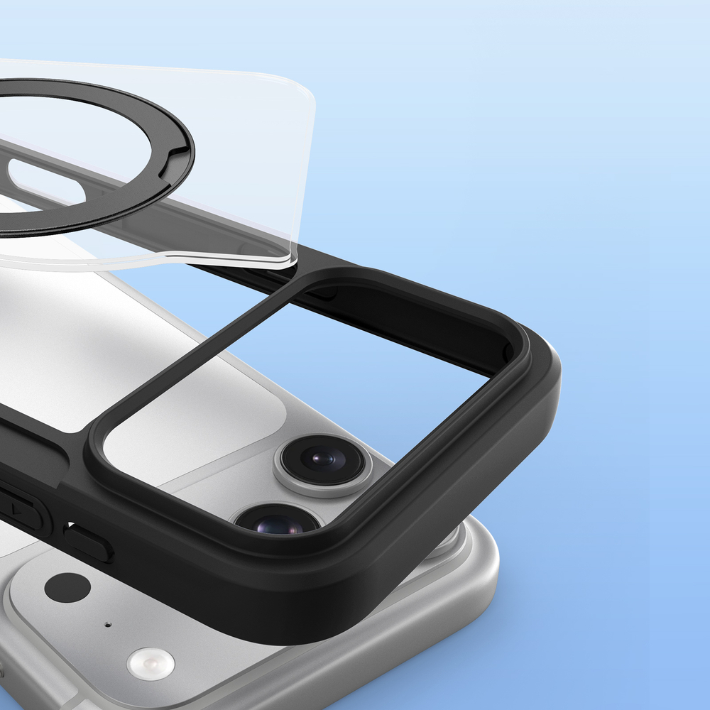 Чехол книжка с поддержкой MagSafe от Dux Ducis для iPhone 17 Pro Max, серия Skin X Pro Series Case (версия с магнитной откидной подставкой)