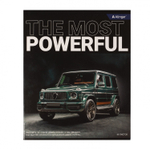 Тетрадь 48л., А5, клетка, Alingar "Люксовый кроссовер", скрепка, мелованный картон (стандарт), выб УФ лак, блок офсет, 4 дизайна в пленке т/у