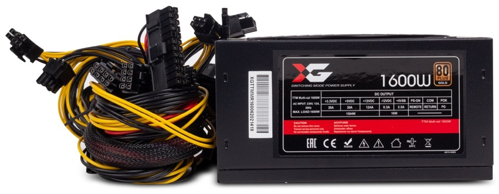 Блок питания X-Game Блок питания X-Game TTM Multi-rail 1600W 1600 Вт