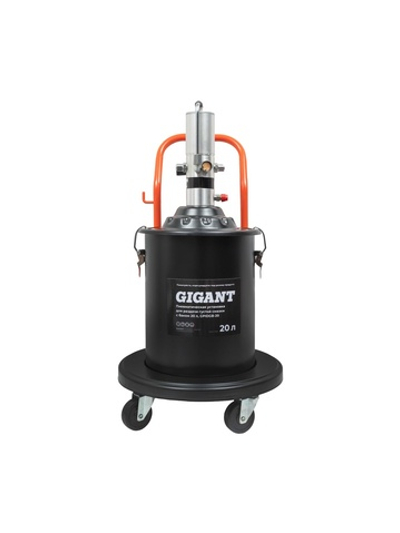 Пневматическая установка для раздачи густой смазки Gigant с баком 20 л GPIDGB-20