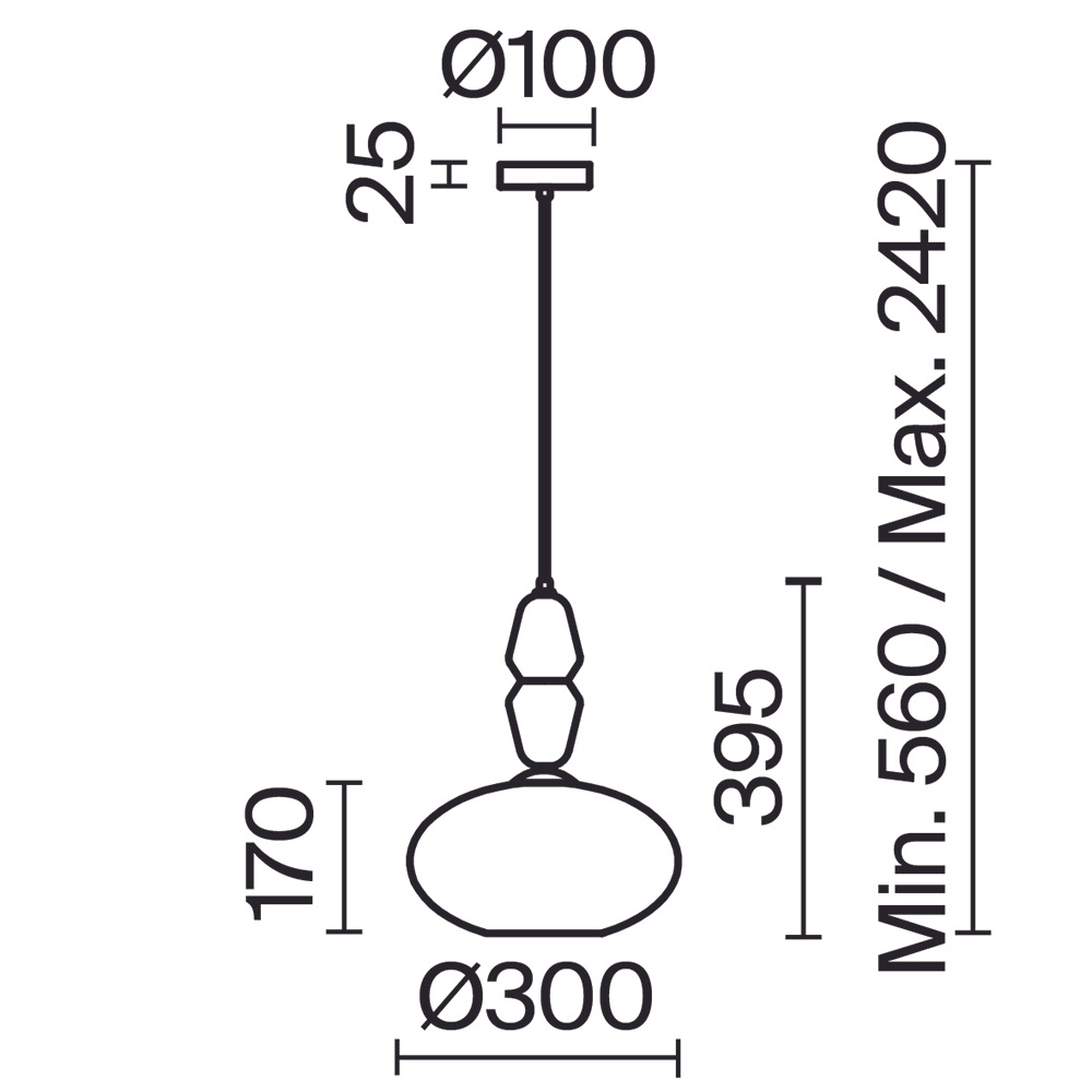 Подвесной светильник Freya Tela FR2061PL-01BS2