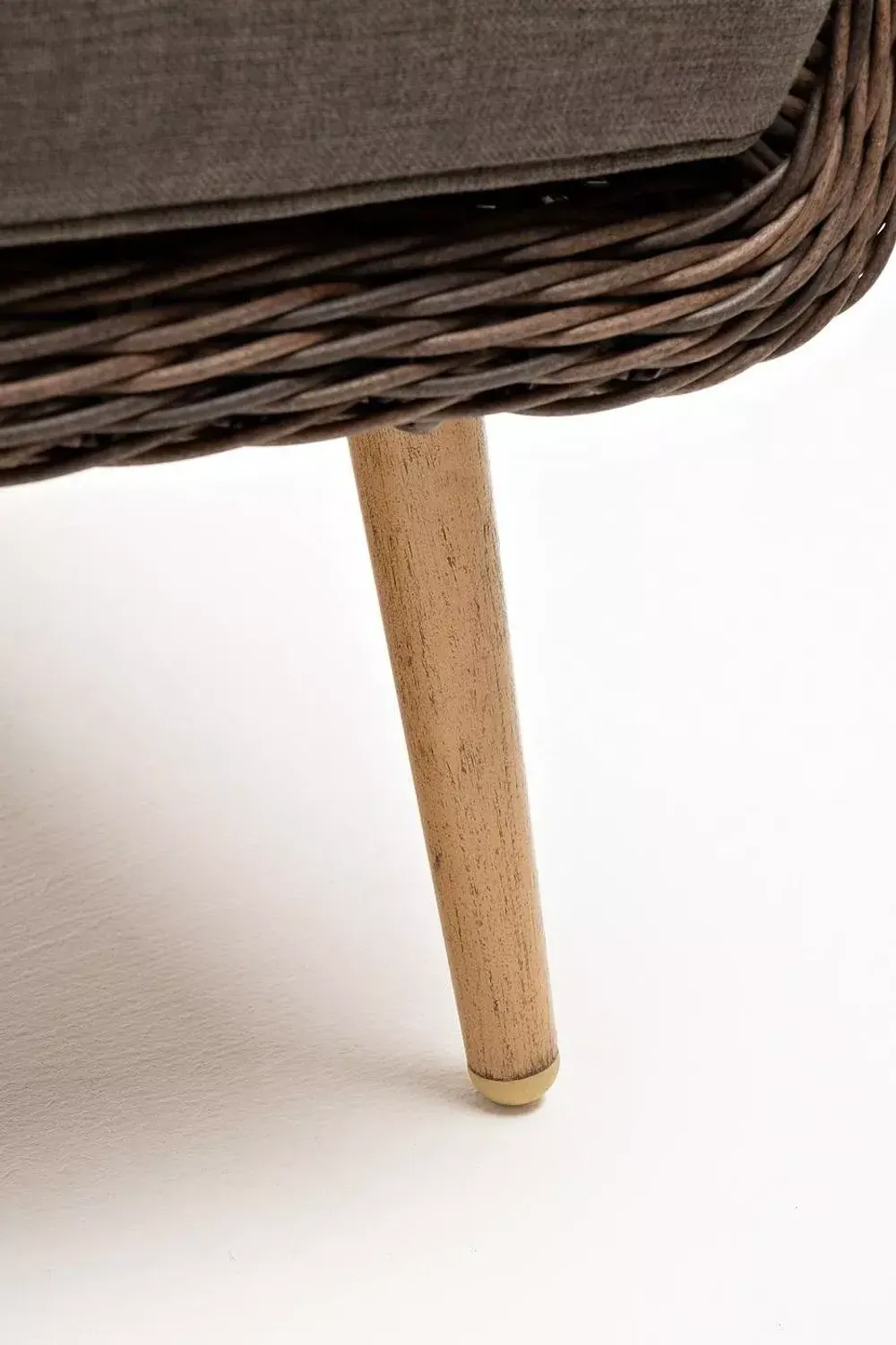 "Прованс" диван из искусственного ротанга трехместный, цвет коричневый