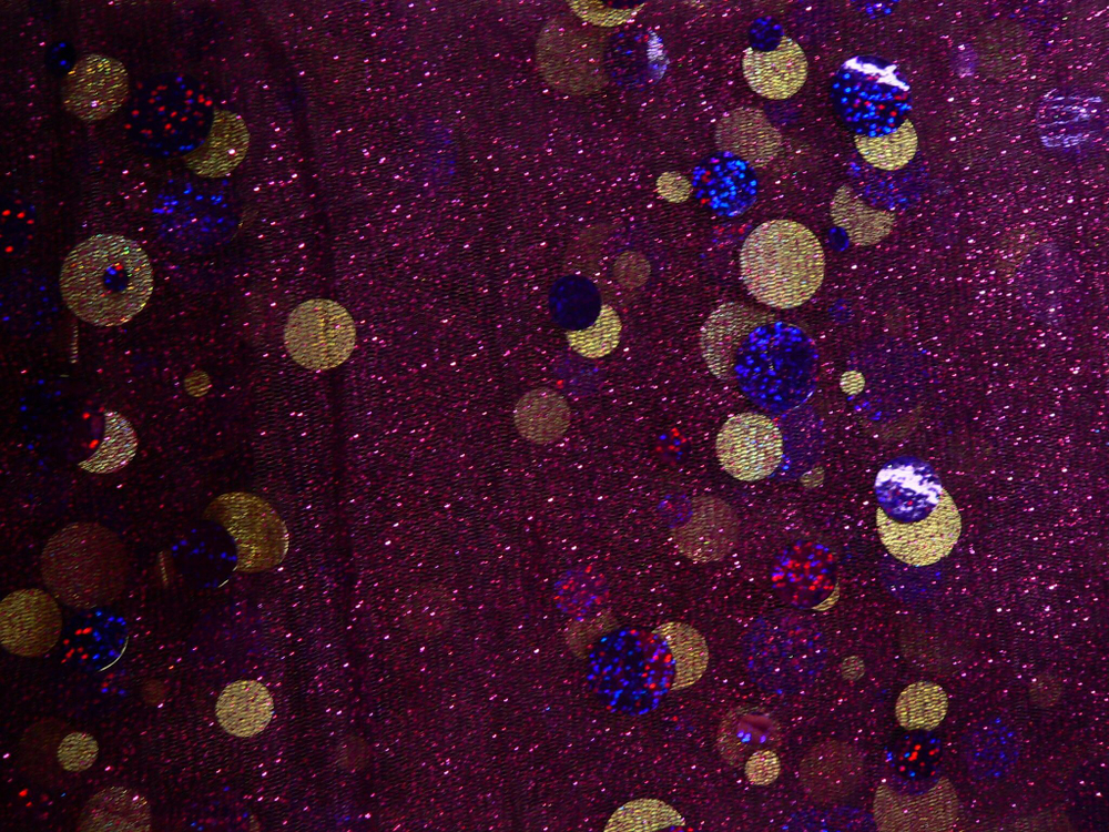 Ткань Сетка с пайетками, цв фиолетовый арт. 326622