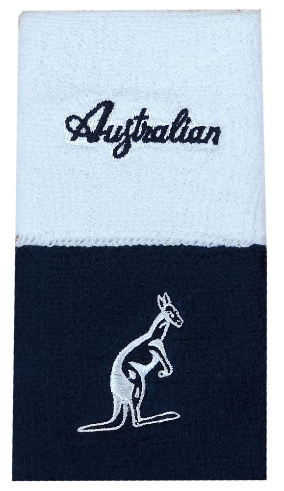 Напульсник теннисный Australian Wristband H8 2P- blu/bianco