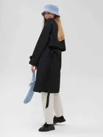 Плащ FOS Средней длины Женский Черный