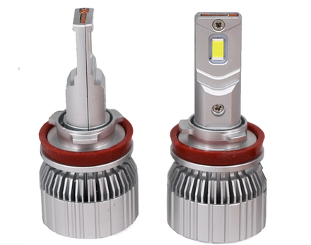 Светодиодные лампы H8/H9/H11/H16 Sariti T6 с вентилятором, 12V, 45W, 5500K (комплект, 2шт)