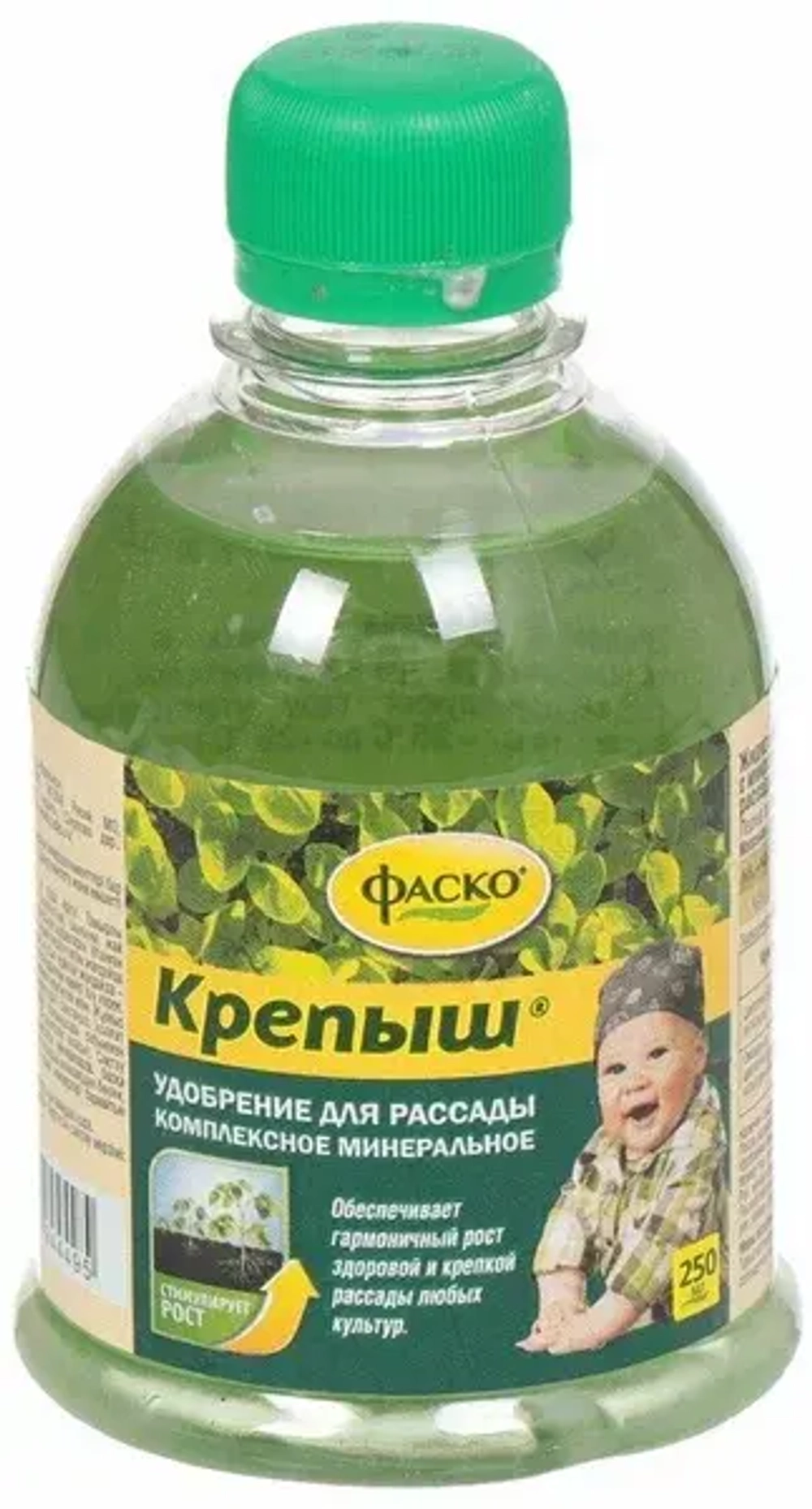 Комплексное минеральное удобрение для рассады 250 мл Крепыш