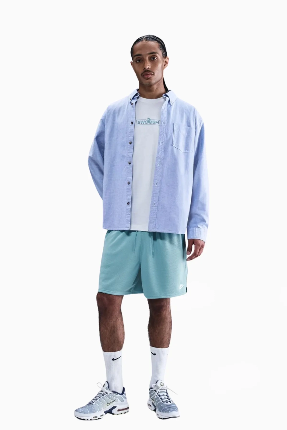 Шорты Nike Club Mesh Flow - синий