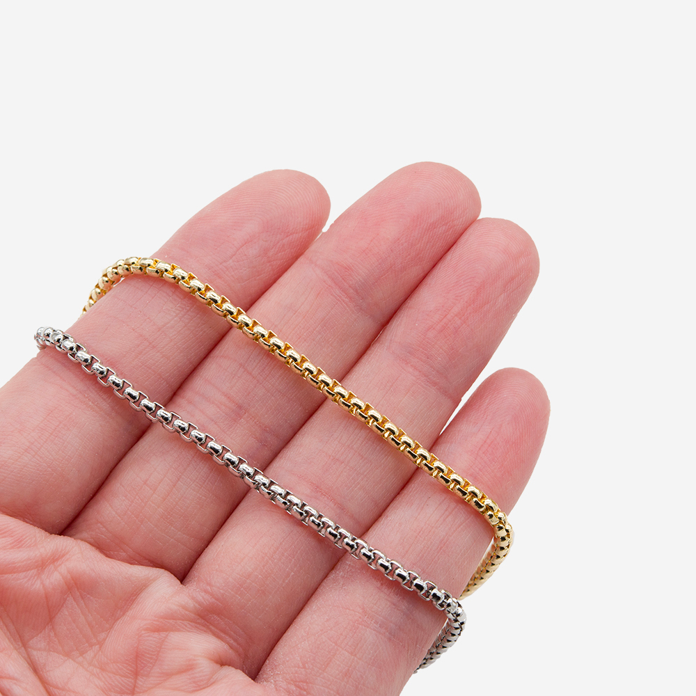 Цепь "Gina", 2,5мм, родирование