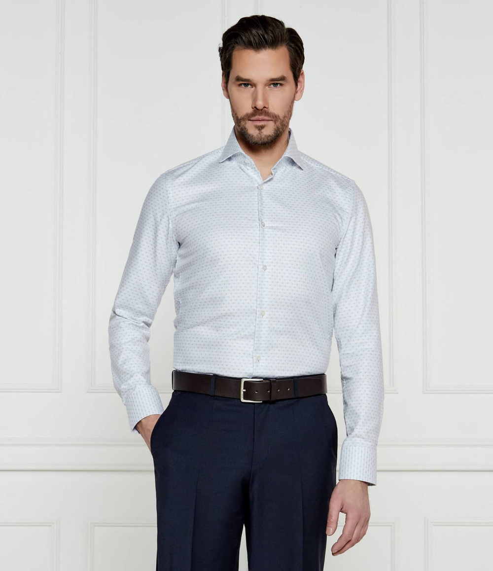 Рубашка H-HANK-spread-C1-222 BOSS BLACK - белый(50533039)